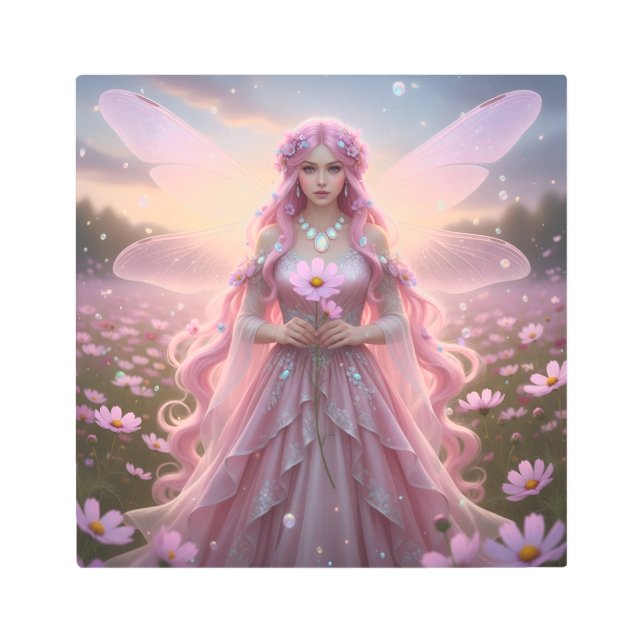 Impresión En Metal Hermoso hálito Opal de octubre (Anverso)