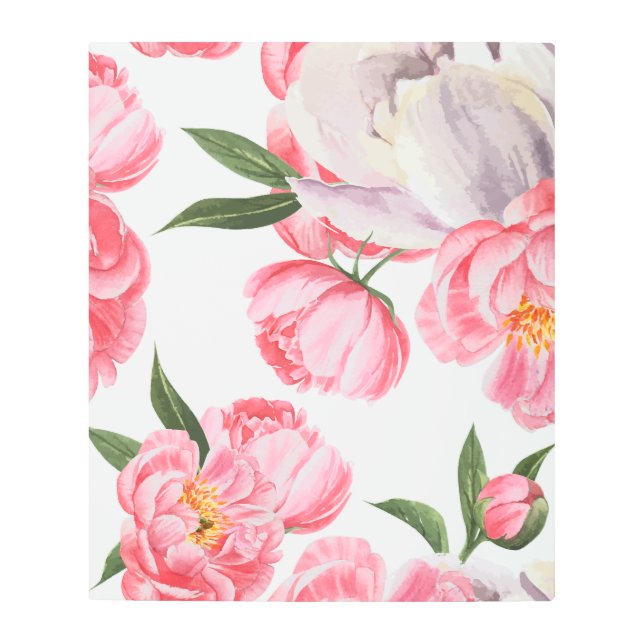 Impresión En Metal Hermosos Rosas (Anverso)