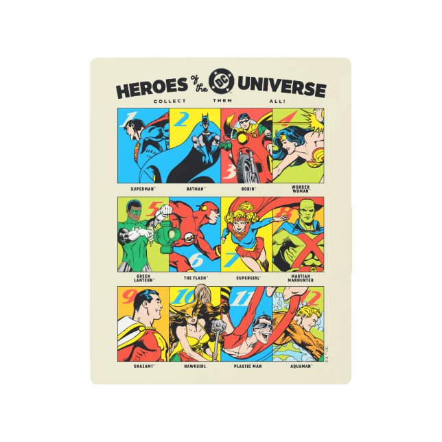 Impresión En Metal Heroes of the DC™ Universe (Anverso)