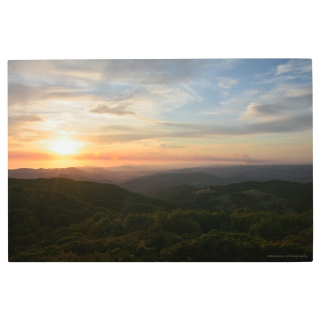 Impresión En Metal Hi Mountain Sunset (Anverso)