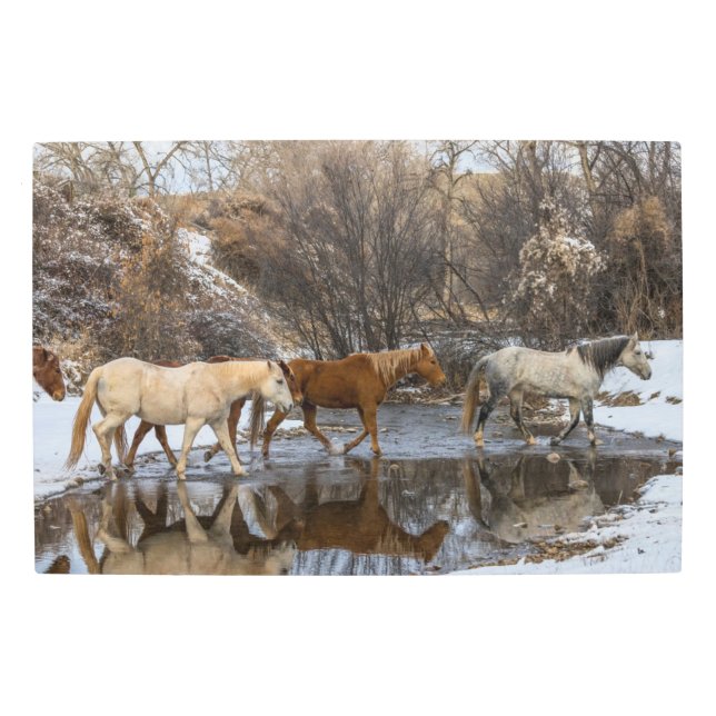 Impresión En Metal Hideout Horse Ranch (Anverso)