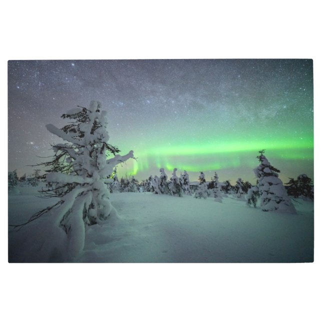 Impresión En Metal Hielo y nieve | Parque nacional Pallas-Yllastuntur (Anverso)
