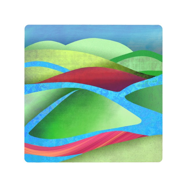 Impresión En Metal Hills On Ice (Anverso)