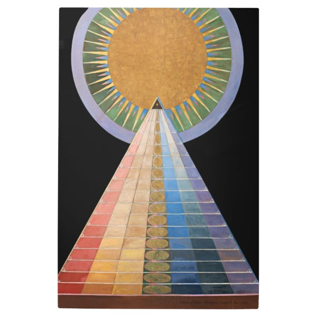Impresión En Metal Hilma af Klint - Altarpiece (Anverso)