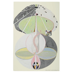Impresión En Metal Hilma af Klint - Árbol del conocimiento, Nº 5