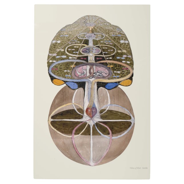 Impresión En Metal Hilma af Klint - Árbol del conocimiento, No. 1 (Anverso)