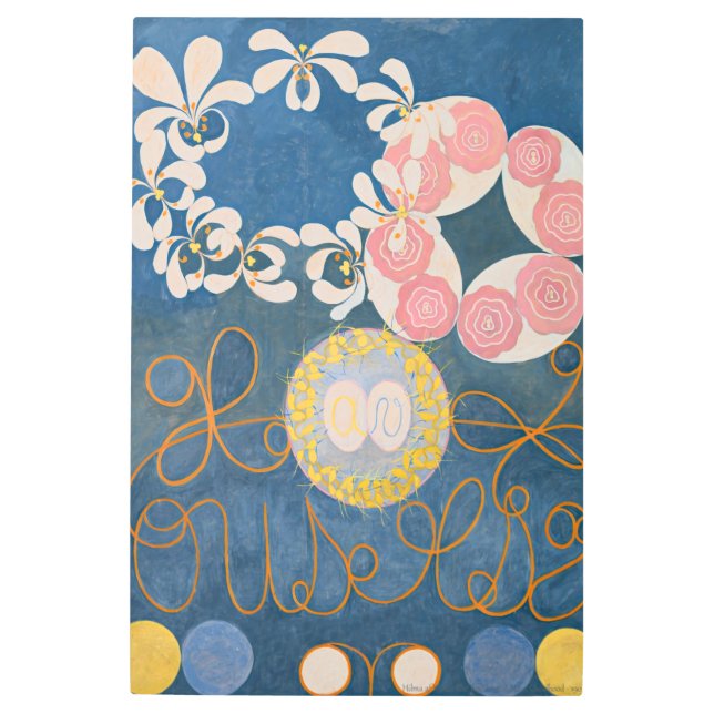 Impresión En Metal Hilma af Klint - La Diez Más Grande, No. 1 (Anverso)