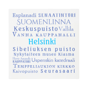 Impresión En Metal Hitos de Helsinki