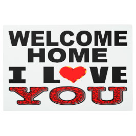 Impresión En Metal Hogar agradable te amo