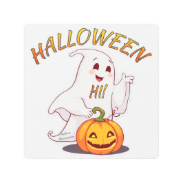 Impresión En Metal ¡Hola! Halloween
