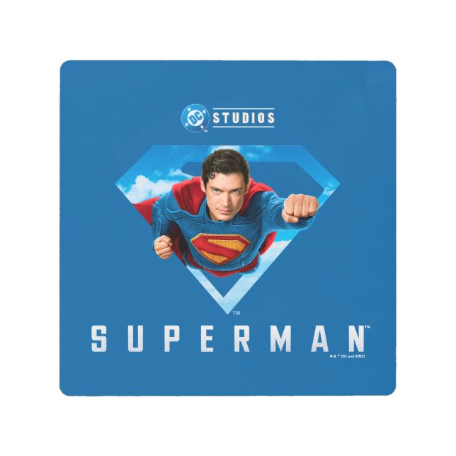 Impresión En Metal Hombre de acero en vuelo (Anverso)