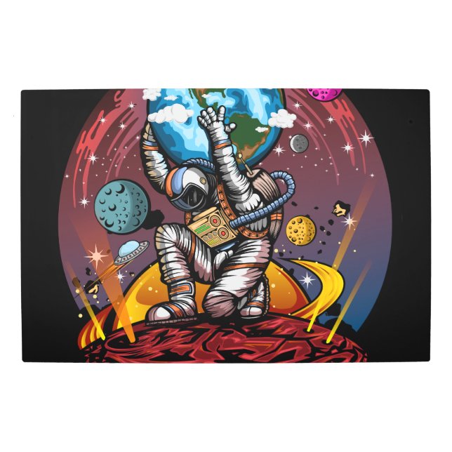 Impresión En Metal Hombre del espacio de Atlas (Anverso)