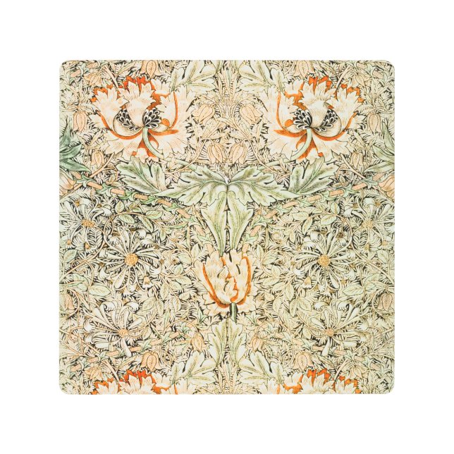 Impresión En Metal Honeysuckle, William Morris (Anverso)