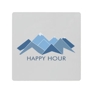 Impresión En Metal Hora feliz de las montañas