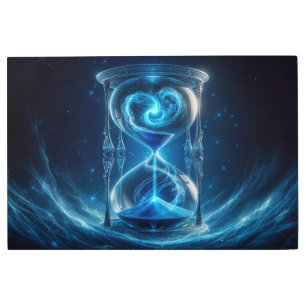 Impresión En Metal Horno de nebulosa azul cósmico