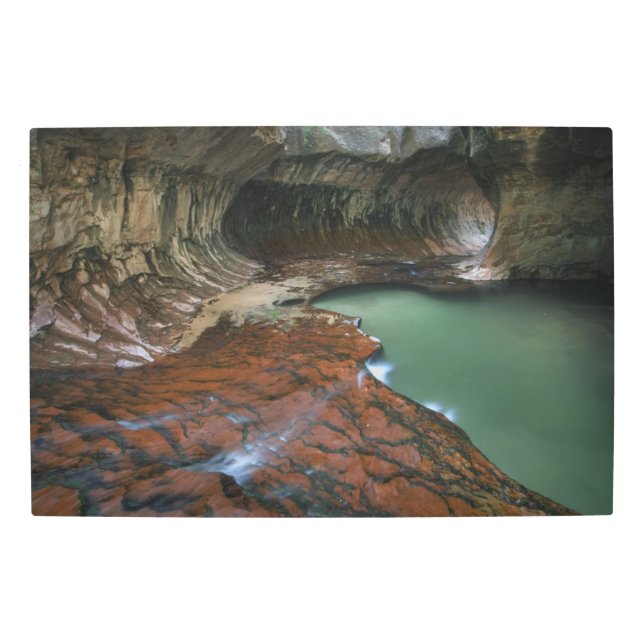 Impresión En Metal Horquilla izquierda | Parque nacional de Zion, Uta (Anverso)