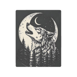 Impresión En Metal Howling Wolf Metal Print