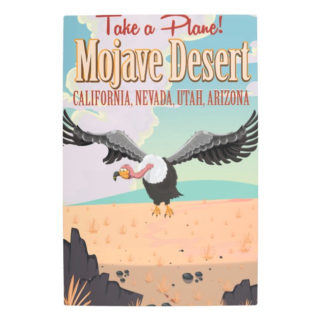 Impresión En Metal Huella de vacaciones del personalizado Mojave Dese (Anverso)