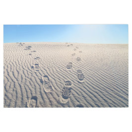 Impresión En Metal Huellas del desierto