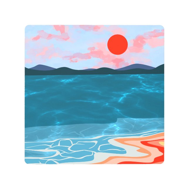 Impresión En Metal Hues costeros (Anverso)