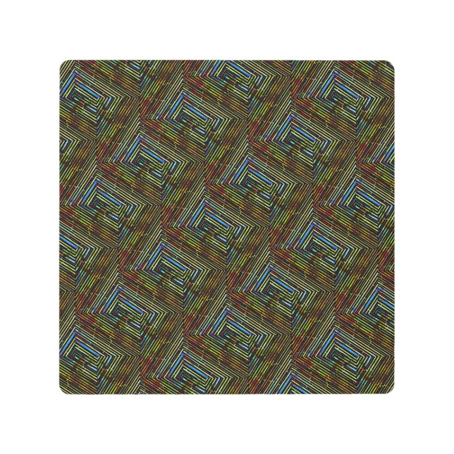 Impresión En Metal Hueso de arenque doble (Anverso)