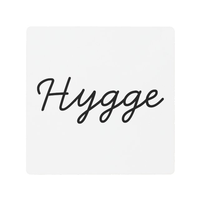 Impresión En Metal Hygge Black Elegant (Anverso)