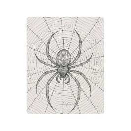 Impresión En Metal Hypnotic Spider Web Metal Print