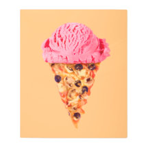 Ice Cream Pizza Canvas Imprimir