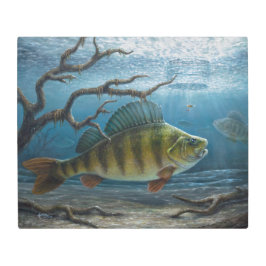 Impresión En Metal Ice Fishing for Perch