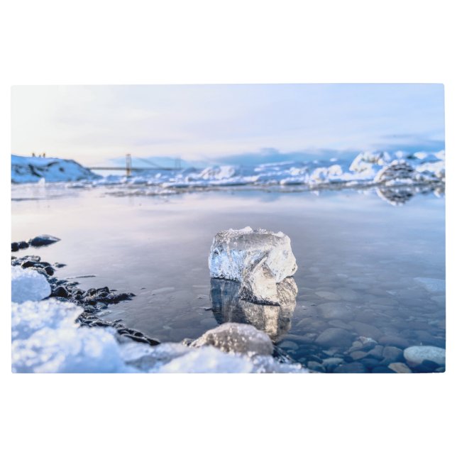 Impresión En Metal Iceberg viaja al mar (Anverso)