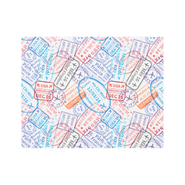 Impresión En Metal Icono de viaje (Anverso)