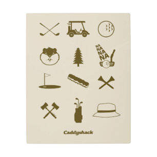 Impresión En Metal Iconos Caddyshack