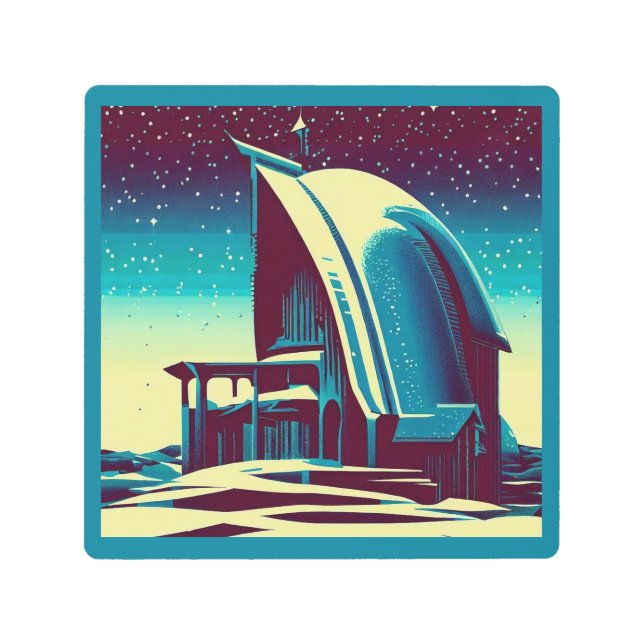 Impresión En Metal Iglesia Futurista 1 de SF (Anverso)