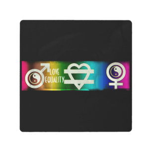 Impresión En Metal Igualdad de amor