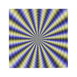 Impresión En Metal Ilusión óptica en blanco y negro