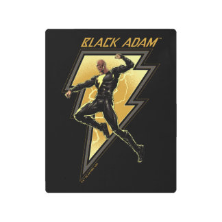 Impresión En Metal Ilustracion de caracteres Black Adam Lightning Bol