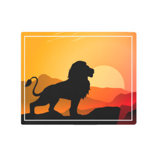 Impresión En Metal Ilustracion de silueta de luz solar-34654