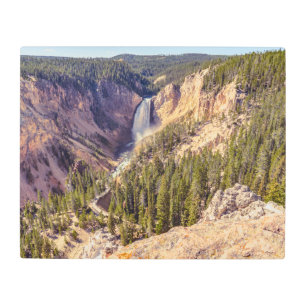 Impresión En Metal Imagen de las cataratas inferiores de Yellowstone