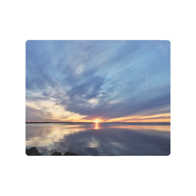 Impresión En Metal Imagen de Sylvan Beach Sunset 001 (Anverso)