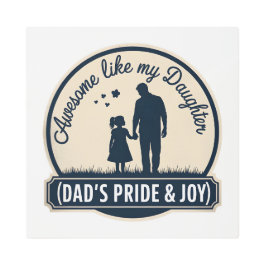 Impresión En Metal Impresionante como mi hija - La insignia de amor d