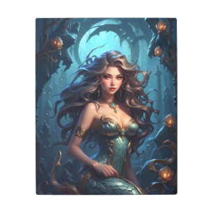 Impresión En Metal Impresionante diseño de Sirena