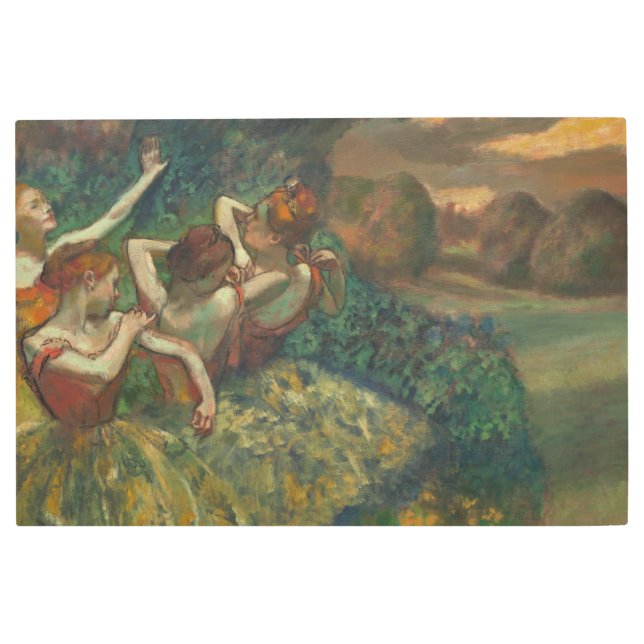 Impresión En Metal Impresionista de los cuatro bailarines Edgar Degas (Anverso)