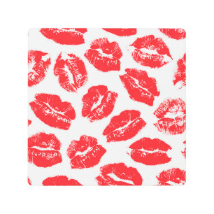 Impresión En Metal Imprint Kiss Red Lips: Vieja sin Marea