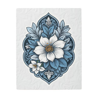 Impresión En Metal Indigo Blossom