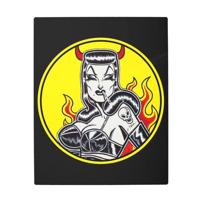 Impresión En Metal Infierno en los talones (Anverso)