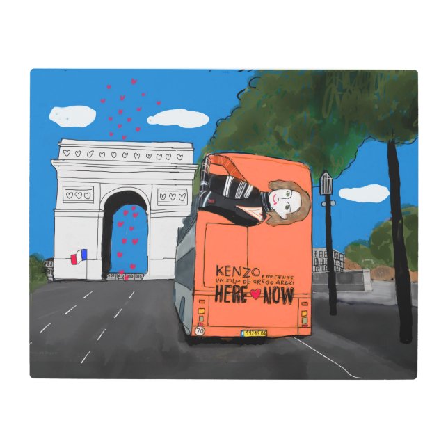 Impresión En Metal Inspirado por Kenzo (Anverso)