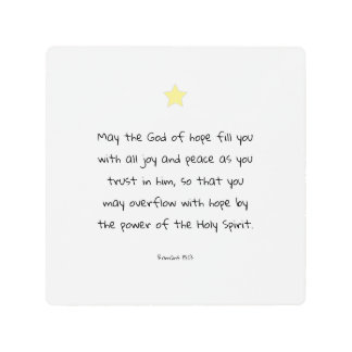 Impresión En Metal Inspiradora Biblia cita Escritura bendiciendo fe