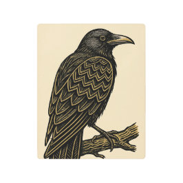Impresión En Metal Intricate Raven Metal Print