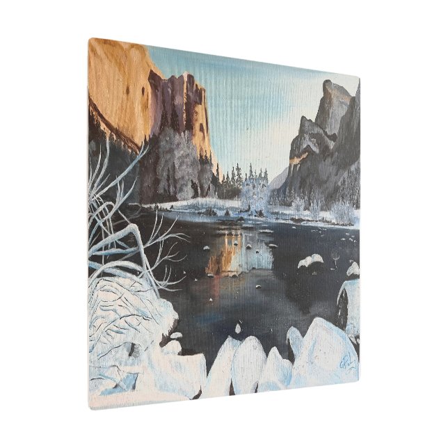 Impresión En Metal Invierno en Yosemite, de Gary Poling (Angulado)
