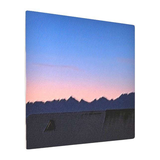 Impresión En Metal Invierno temprano por la mañana (Angulado)